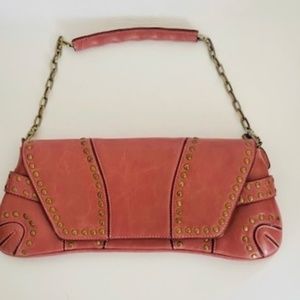 Gorgeous RINA RICH Handbag Clutch Shoulder Bag in Pink/Mauve